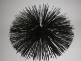 16" Round Brush-.050 smooth nylon bristle