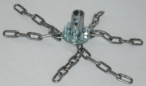 7245 Chain Whip, Small for up to 8"x8" flues w/large ButtonLok connector