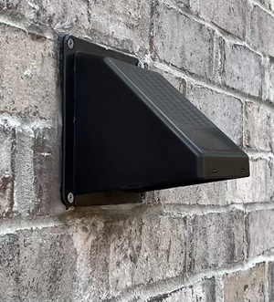 PH4B Wide Mouth Plastic Dryer Vent Hood w/integrated animal guard BROWN